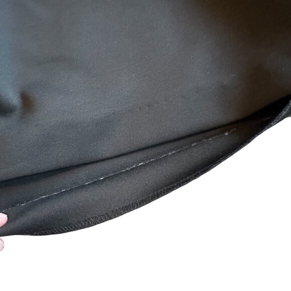 Betsey Johnson Black Shift Dress Daisy Buttons Mod Shift Fit Stretch Size 4 - Picture 10 of 14